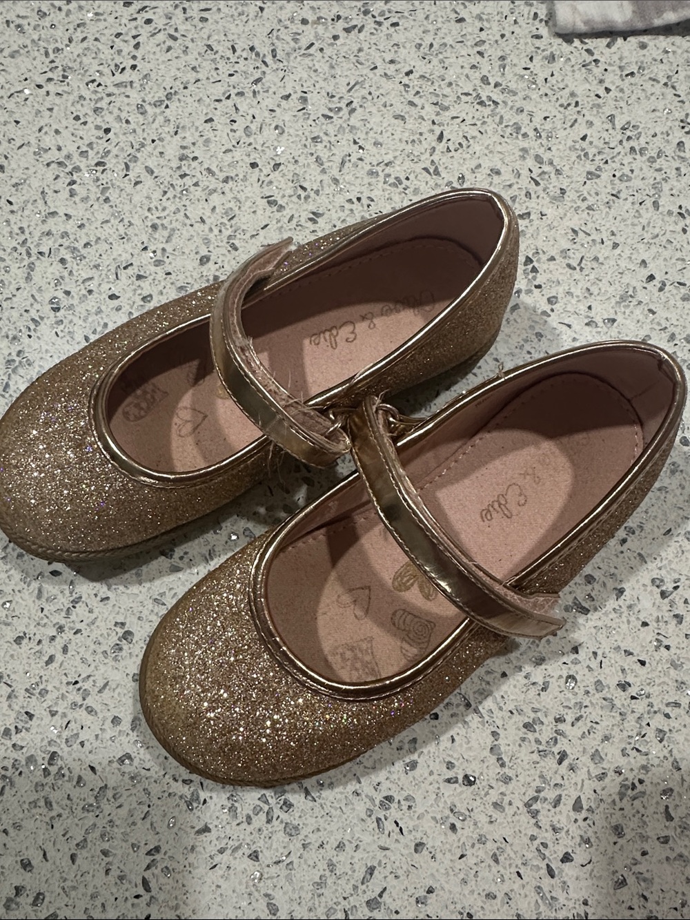 Girls' Sparkle Mary Jane Dress Shoes - Rose Gold